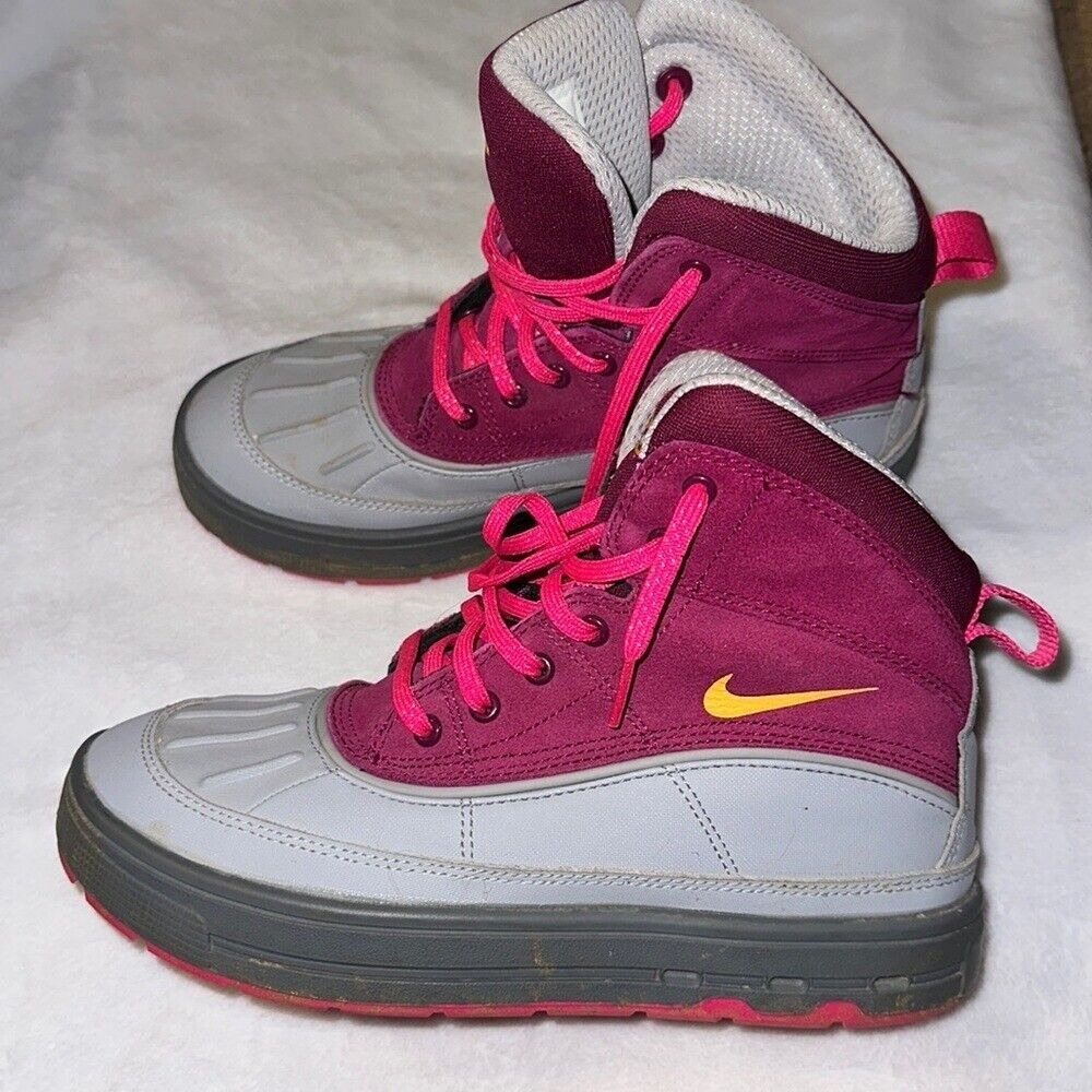 Nike ACG Youth Duck Boots Maroon Grey Pink 2015 5Y streetwear